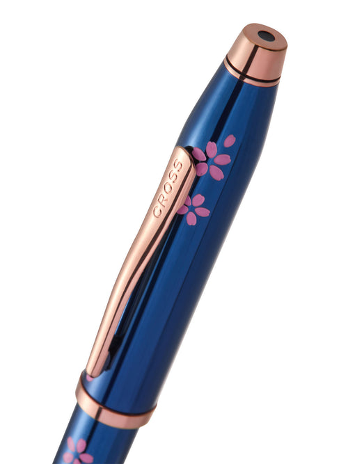 Century® II Cherry Blossom Translucent Blue Lacquer Fine Nib Fountain Pen