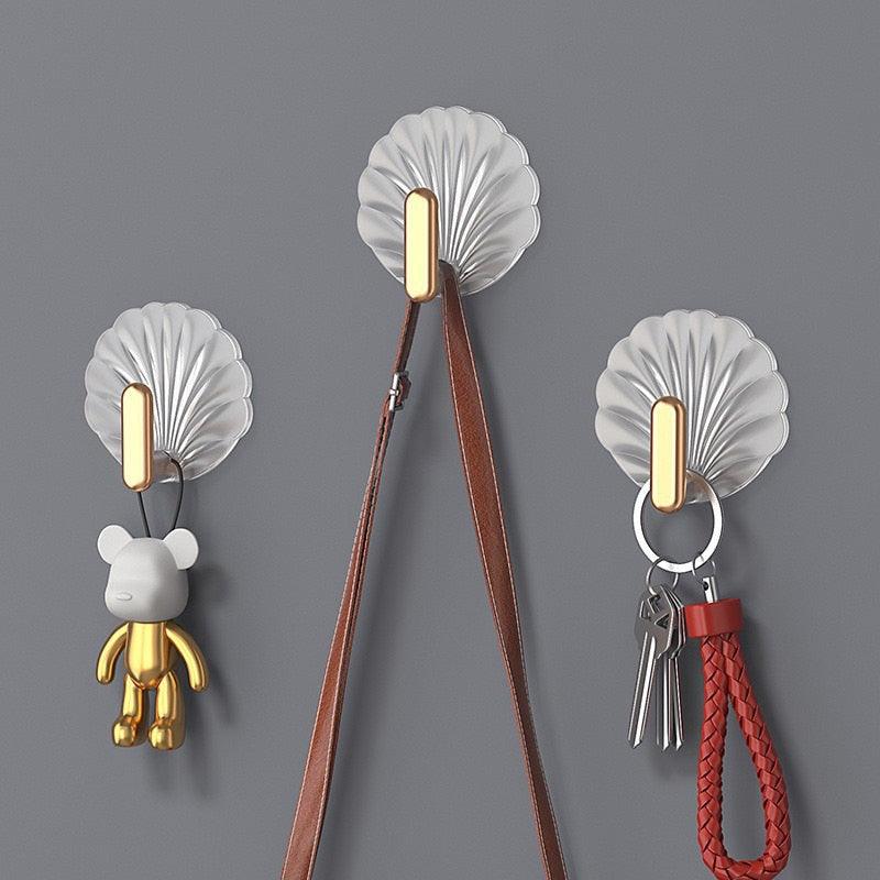 Sea Shell Self Adhesive Hook Decorative Hanger