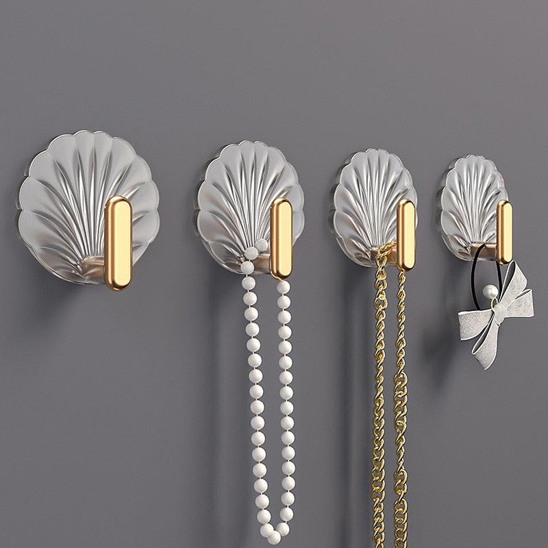 Sea Shell Self Adhesive Hook Decorative Hanger