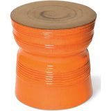 Ancaris Ring  Tuscan Orange Outdoor End Table
