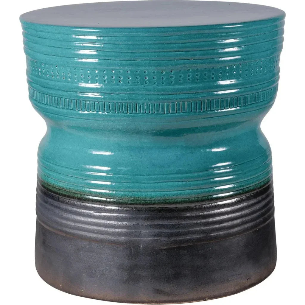 Ancaris Handmade Ceramic Patio Stool