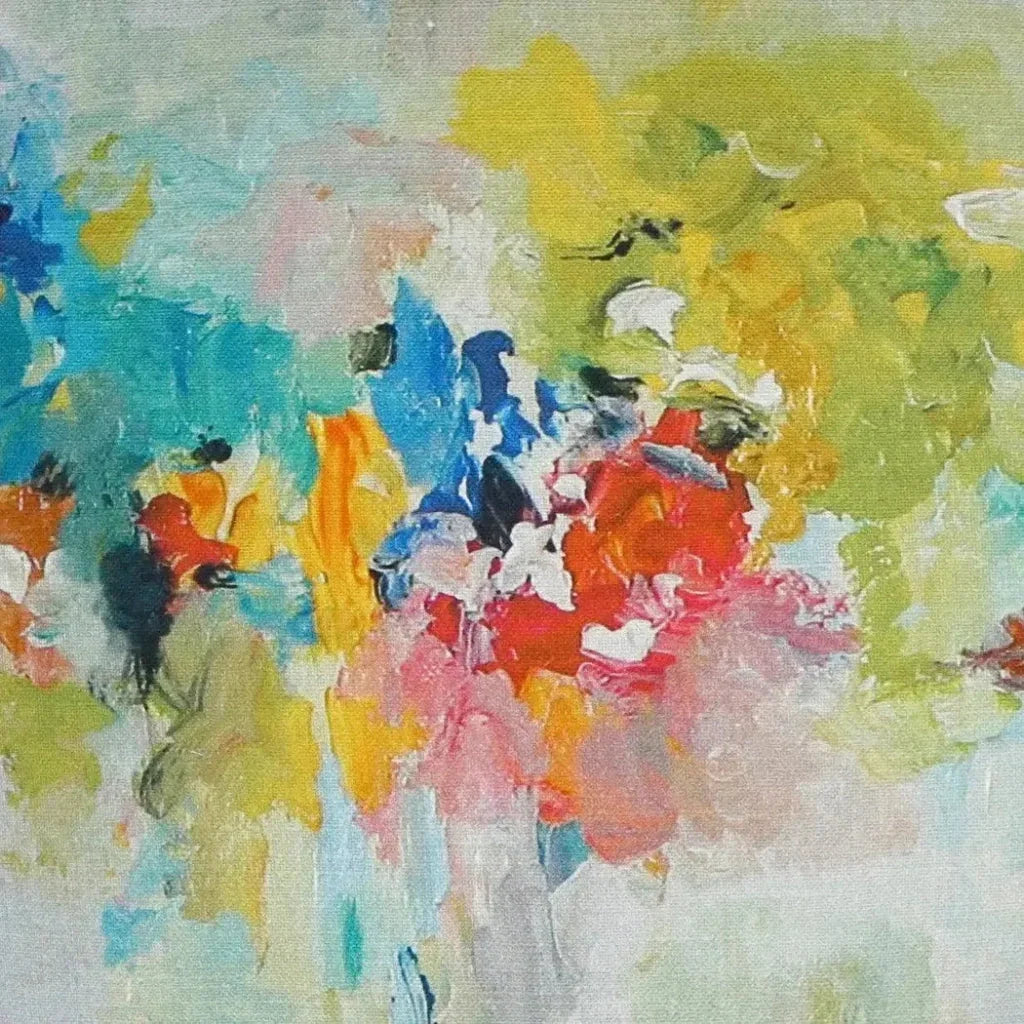 Giverny Abstract Multi Color Large Throw Pillow Insert