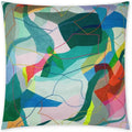 Koones Abstract Green Large Throw Pillow Insert