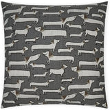 Pencil Pups Animal Grey Large Throw Pillow Insert