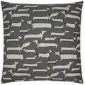 Pencil Pups Animal Grey Large Throw Pillow Insert