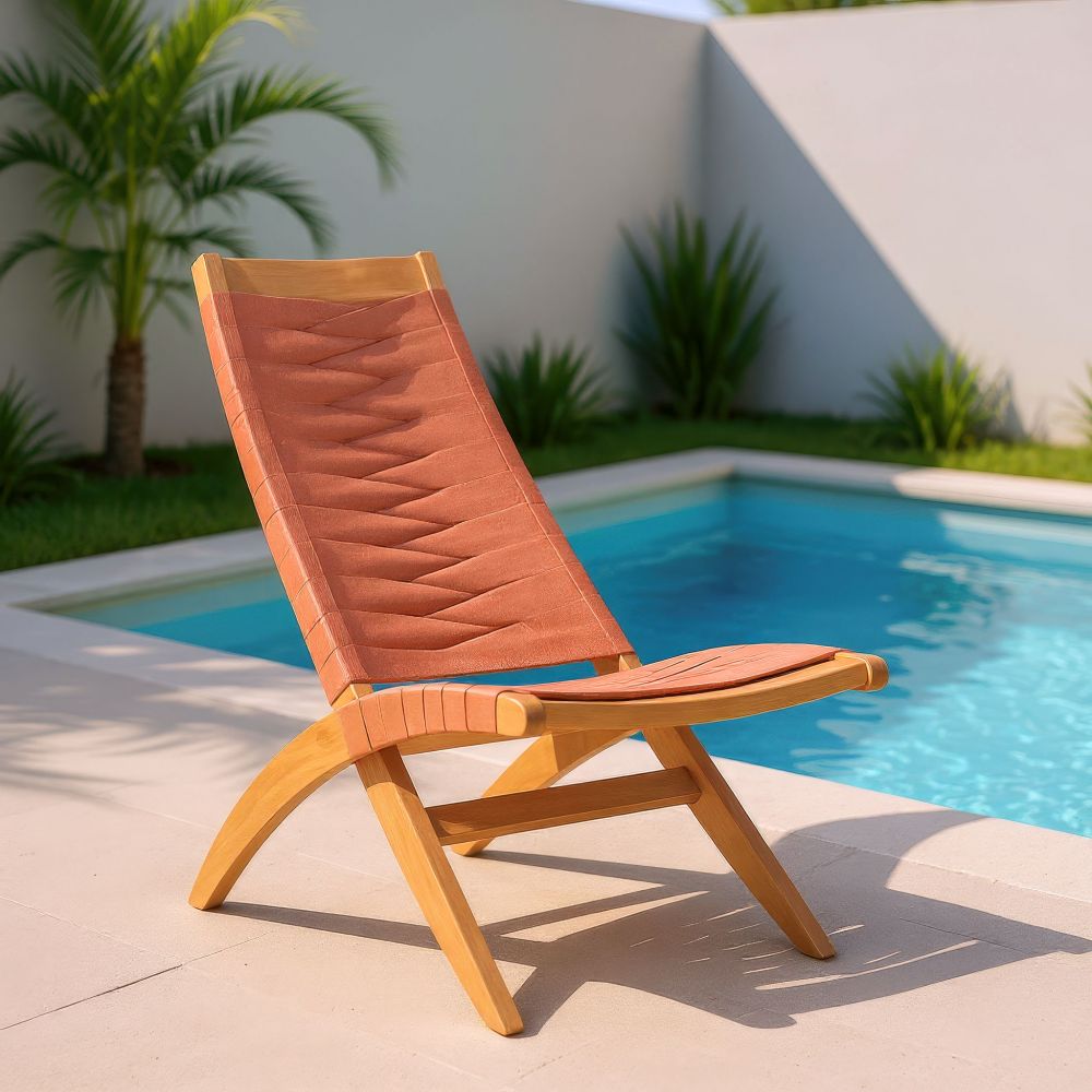 Rova Solid Wooden Frame Outdoor Lounge Chair