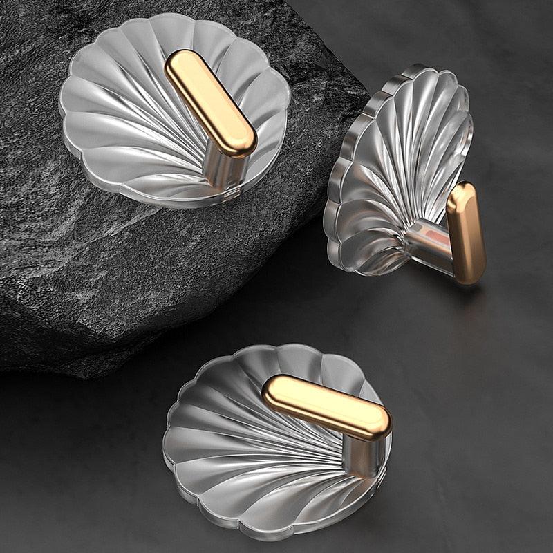 Sea Shell Self Adhesive Hook Decorative Hanger