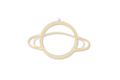 Rattan Saturn Mirror