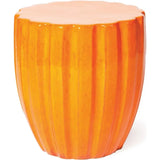 Scallop Stool - Tuscan Orange Outdoor Stool