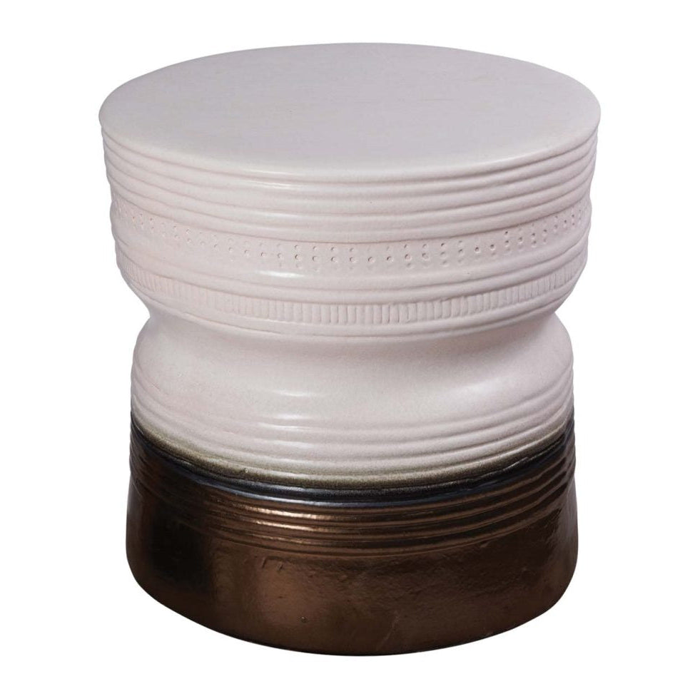 Ancaris Handmade Ceramic Patio Stool