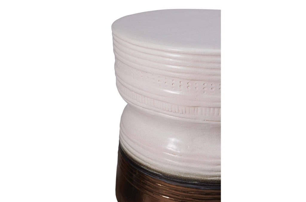 Ancaris Handmade Ceramic Patio Stool
