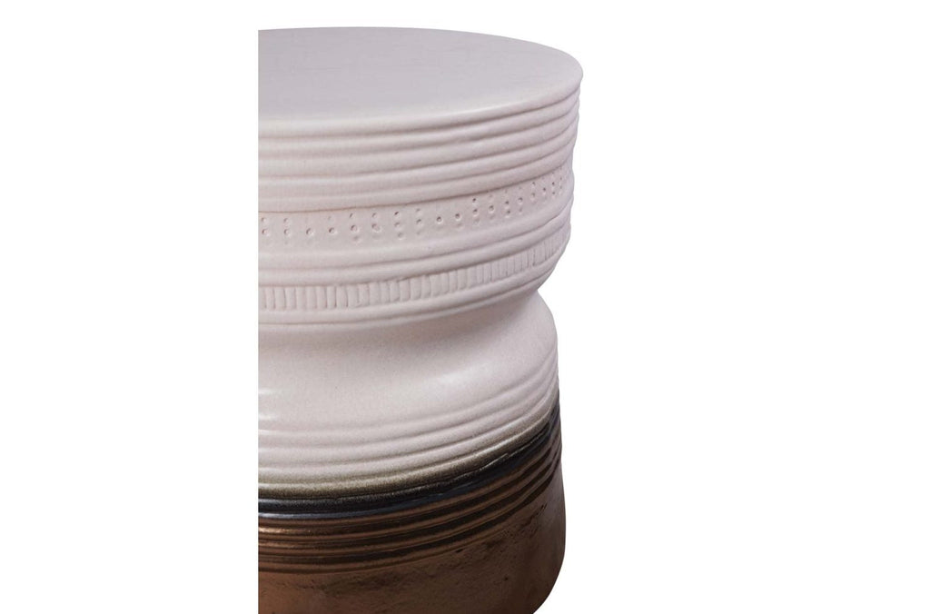 Ancaris Handmade Ceramic Patio Stool