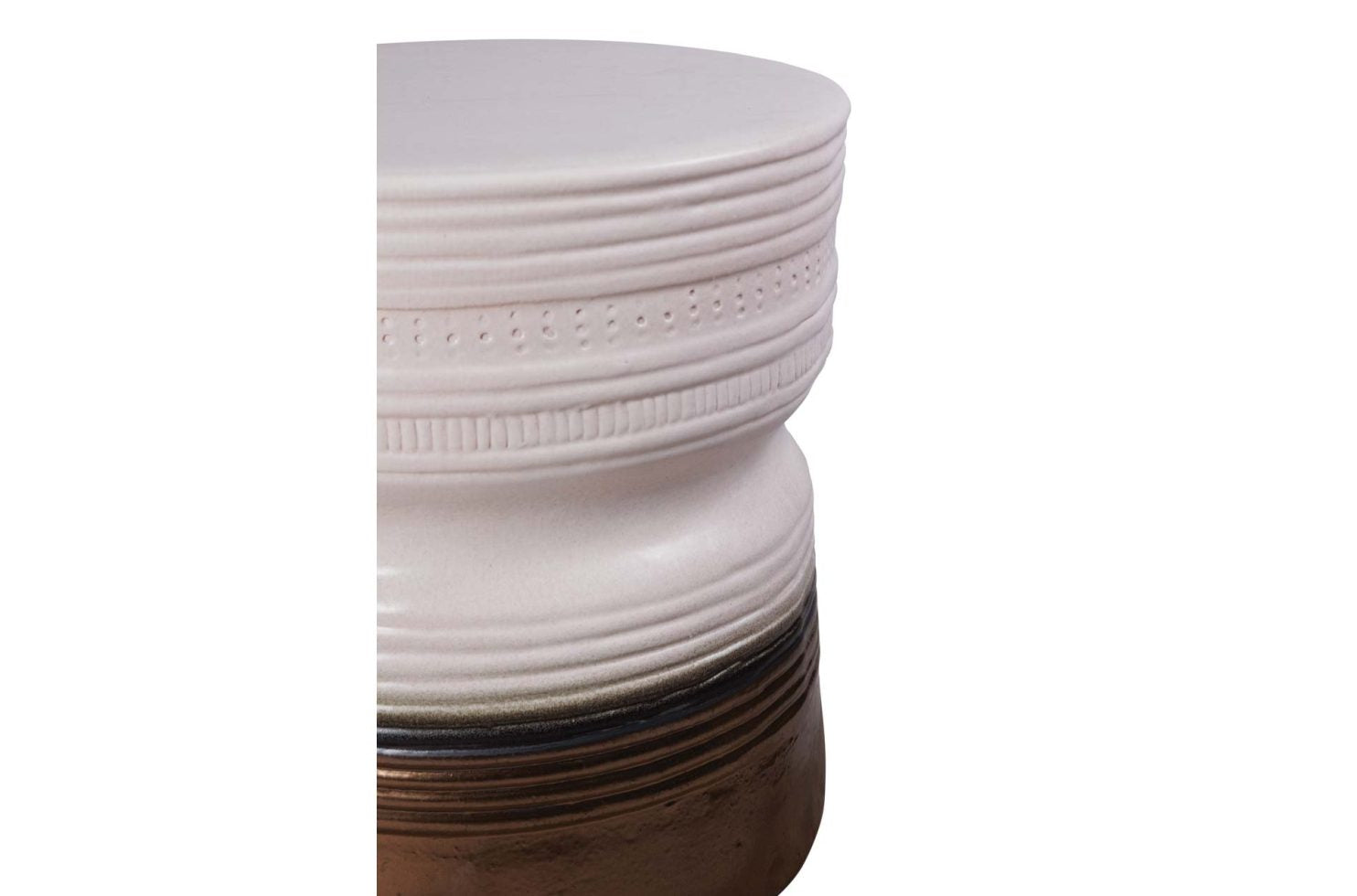 Ancaris Handmade Ceramic Patio Stool