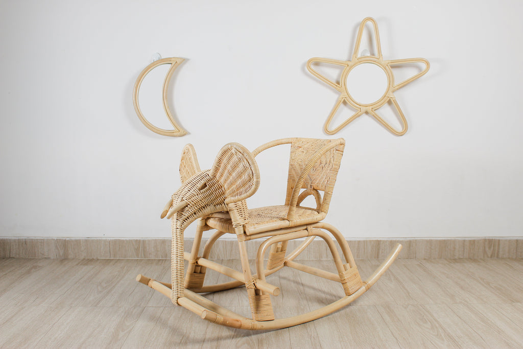 Rattan Star Wall Mirror