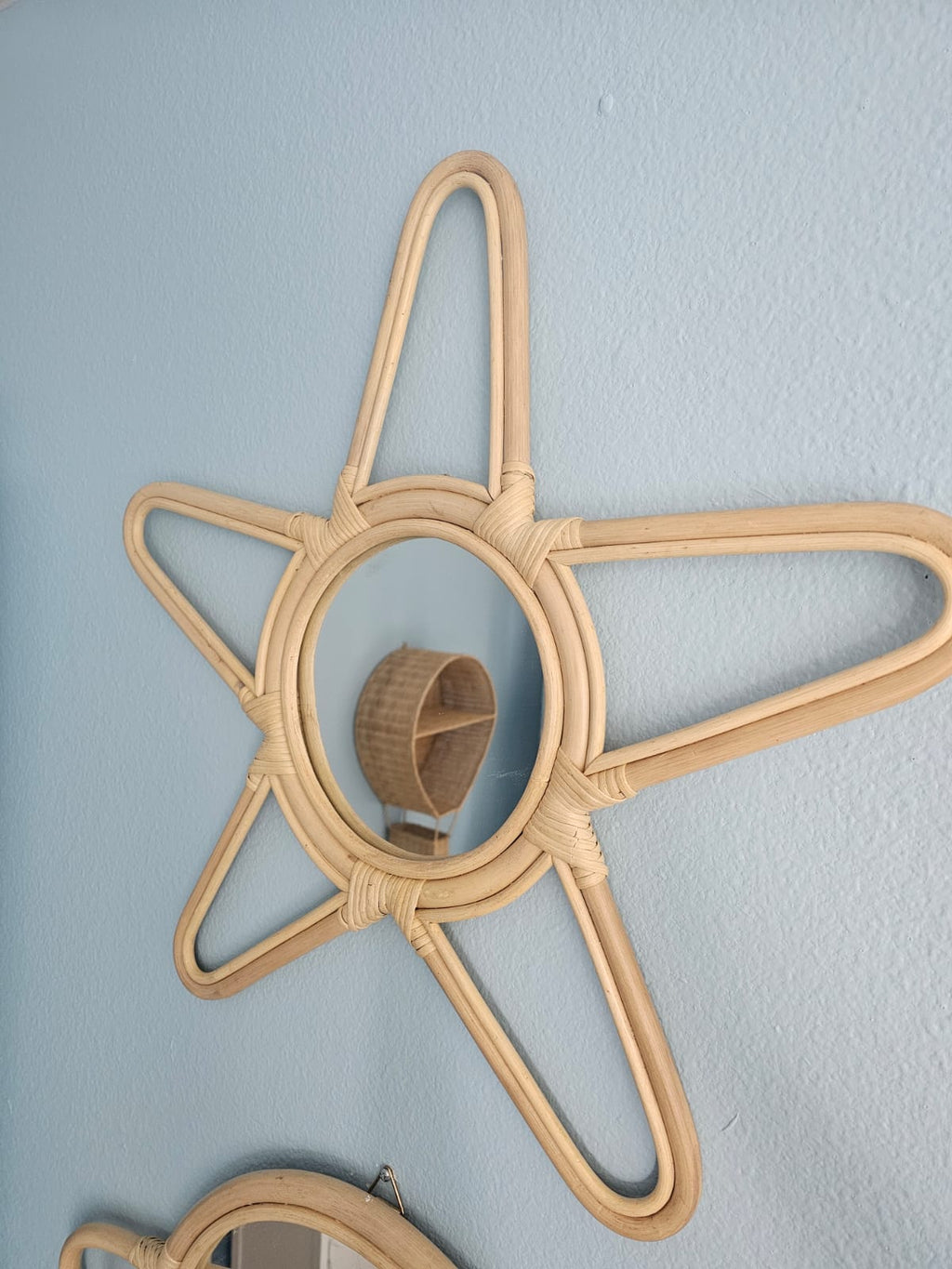 Rattan Star Wall Mirror