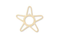 Rattan Star Wall Mirror