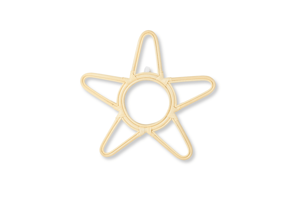 Rattan Star Wall Mirror